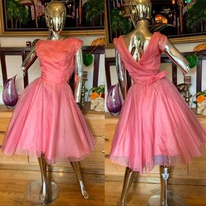 VINTAGE 1950s Organza Party Dress